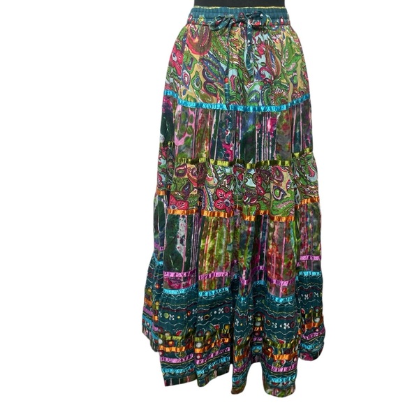 Bohemian Maxi Skirt Boho Chic - Picture 1 of 10